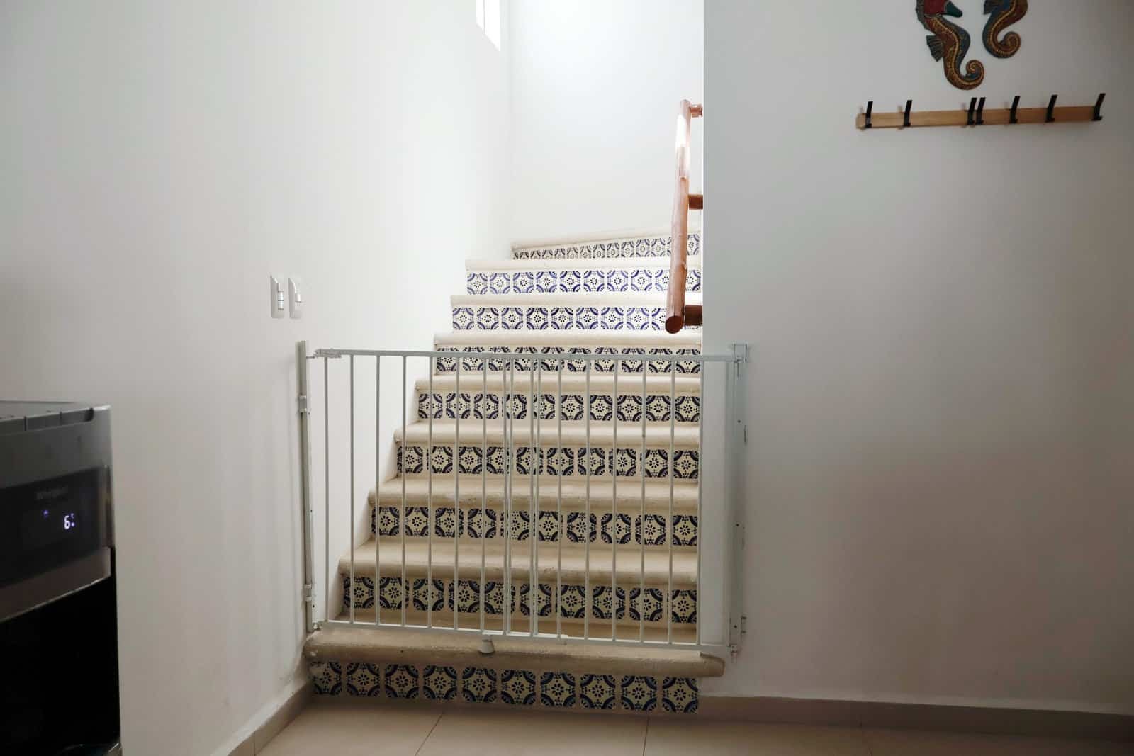 Stair safety gate at Casa Sienna Lia