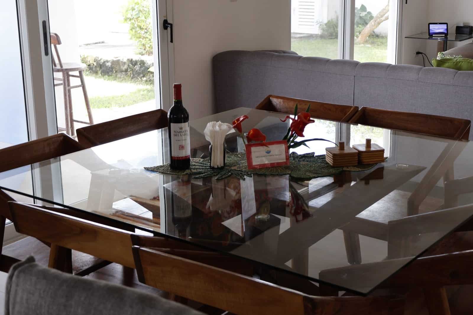 Indoor dining area