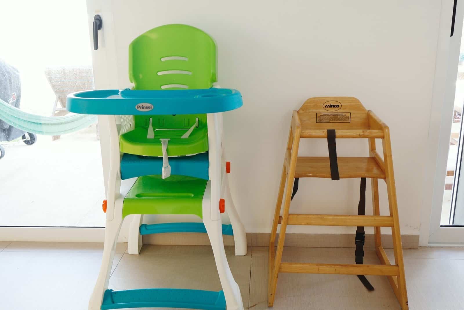 High chair available at Casa Sienna Lia