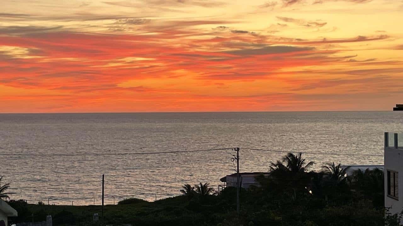 Rooftop sunrise view at Casa Sienna Lia