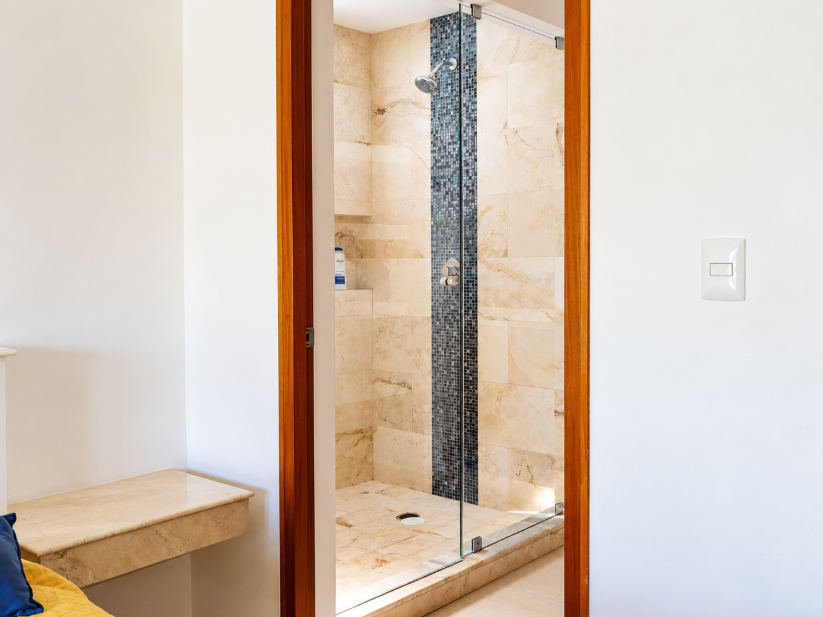 Twin bedroom details at Casa Sienna Lia in Isla Mujeres