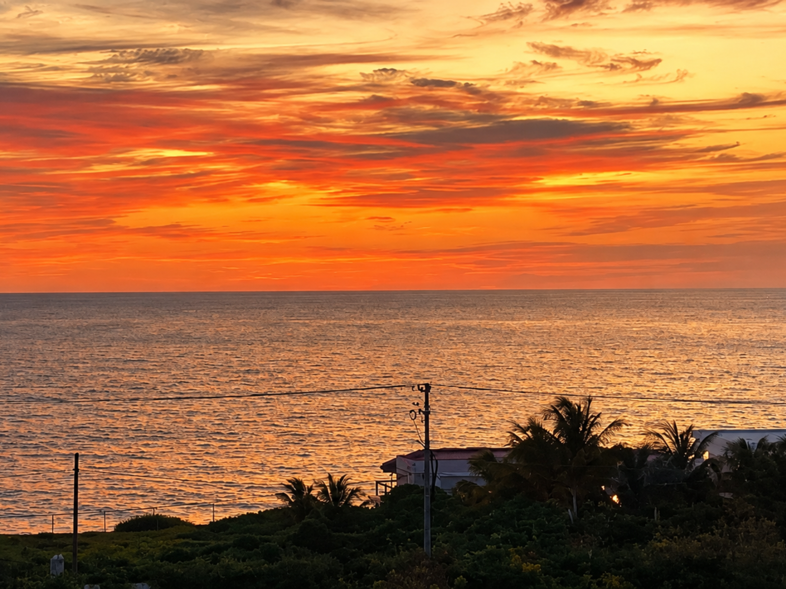 Rooftop sunrise view at Casa Sienna Lia